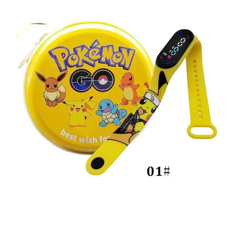 Montre numérique Pokémon Pikachu avec coffret cadeau pour enfants