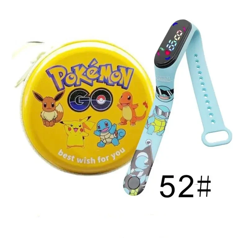 Montre numérique Pokémon Pikachu avec coffret cadeau pour enfants