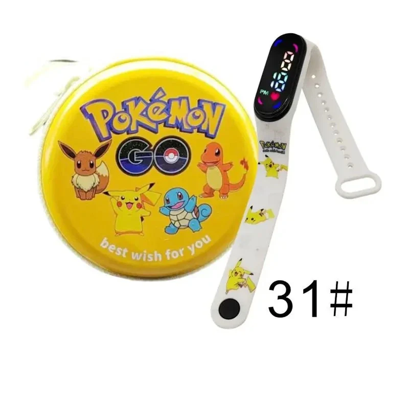 Montre numérique Pokémon Pikachu avec coffret cadeau pour enfants