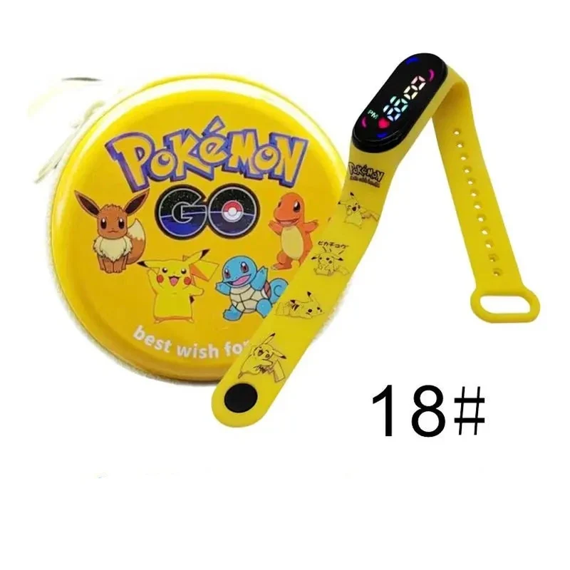 Montre numérique Pokémon Pikachu avec coffret cadeau pour enfants