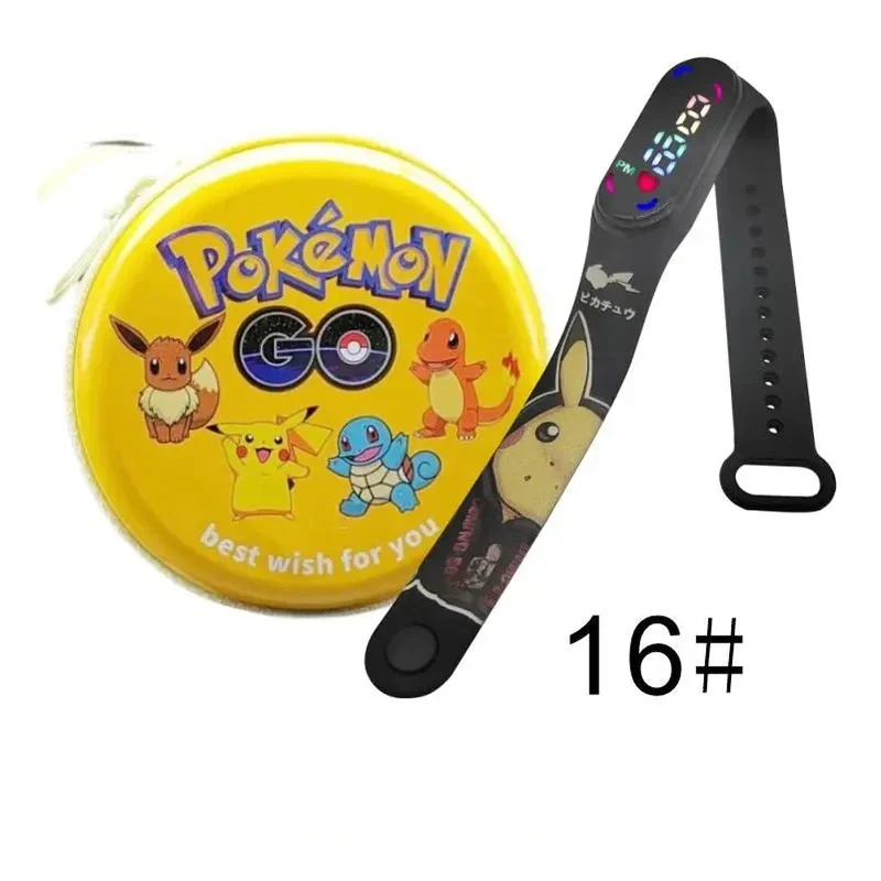 Montre numérique Pokémon Pikachu avec coffret cadeau pour enfants