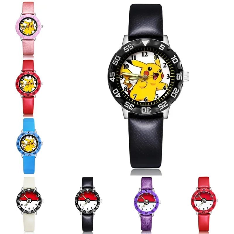 Montre enfant aux motifs Pikachu ou Poke Ball