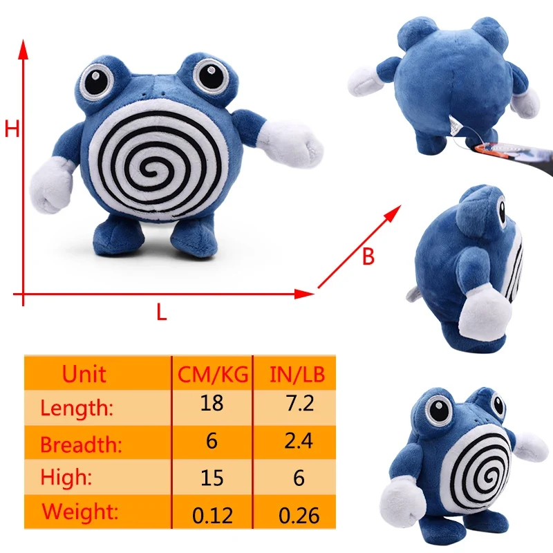 Peluches Pokemon Quappo Quapsel Quaputzi ou Quaxo