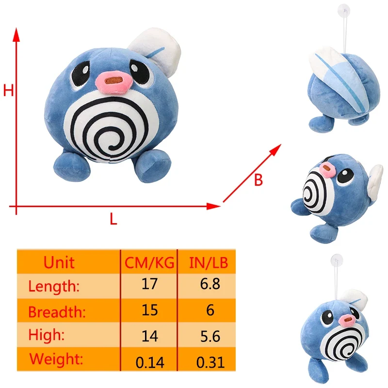 Peluches Pokemon Quappo Quapsel Quaputzi ou Quaxo