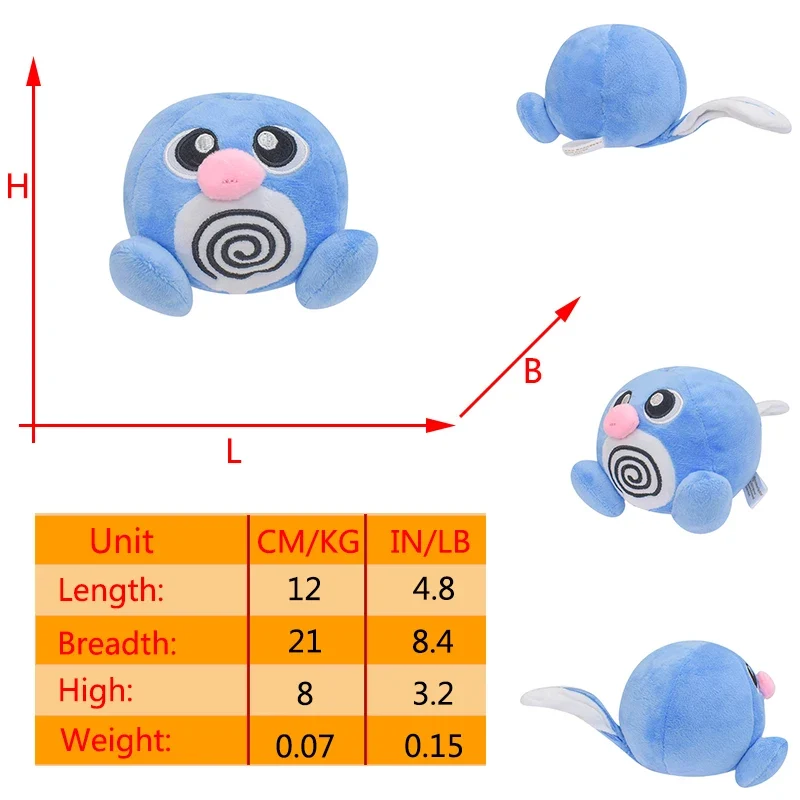 Peluches Pokemon Quappo Quapsel Quaputzi ou Quaxo