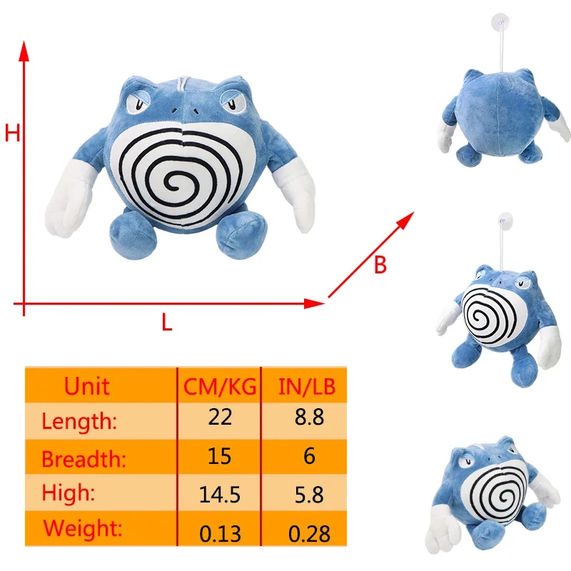 Peluches Pokemon Quappo Quapsel Quaputzi ou Quaxo