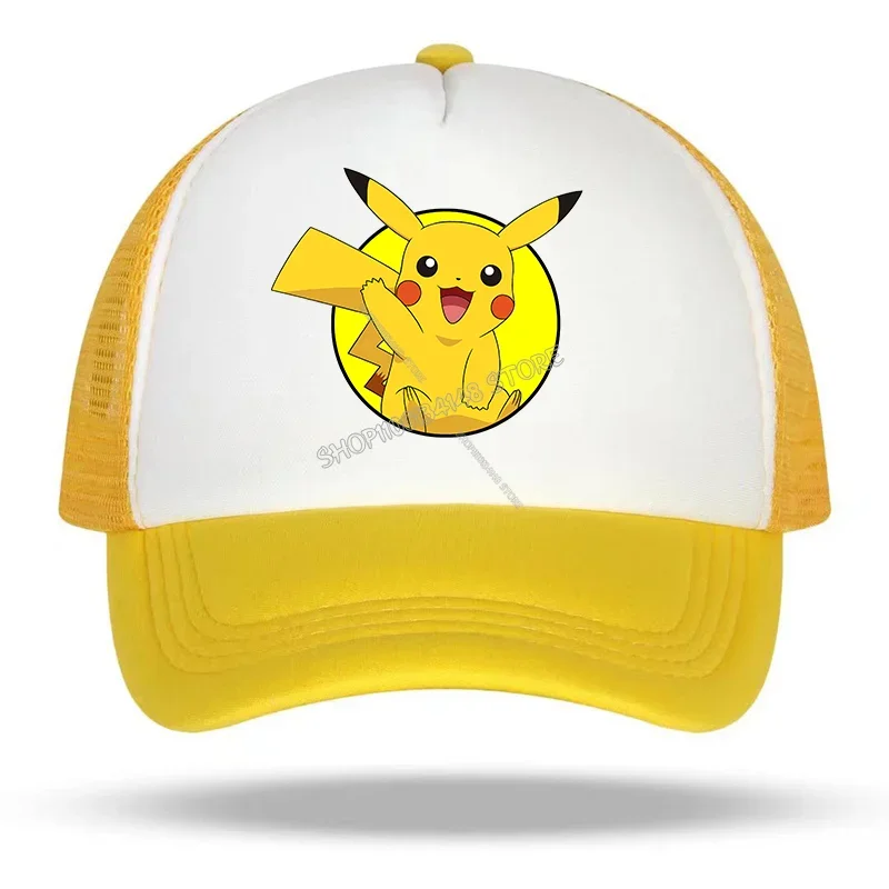Casquettes de baseball d'été cool avec motifs Pikachu et Pokémon