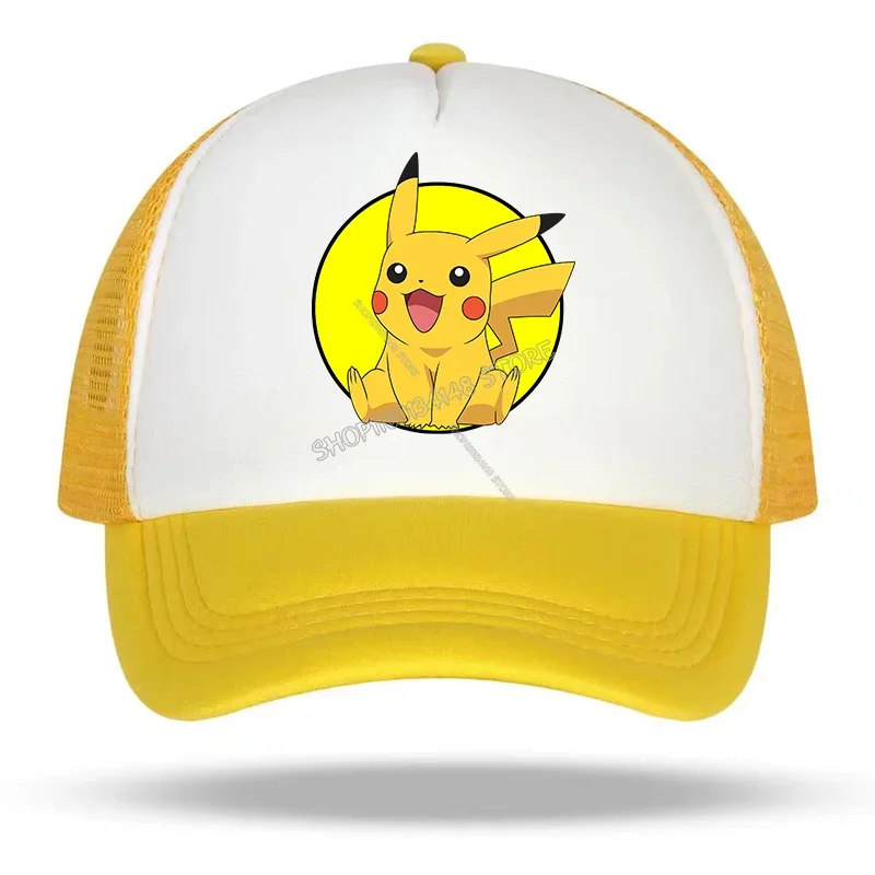 Casquettes de baseball d'été cool avec motifs Pikachu et Pokémon