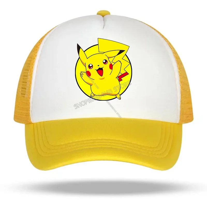 Casquettes de baseball d'été cool avec motifs Pikachu et Pokémon