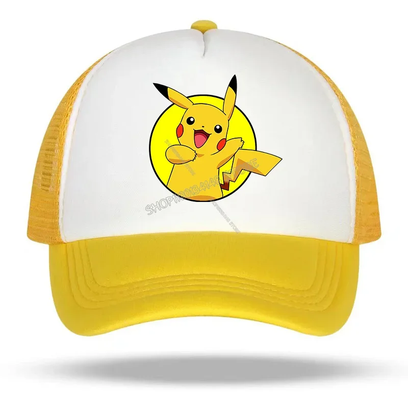 Casquettes de baseball d'été cool avec motifs Pikachu et Pokémon