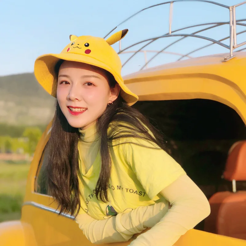 Chapeaux et casquettes d'été Pikachu pour enfants ou adultes