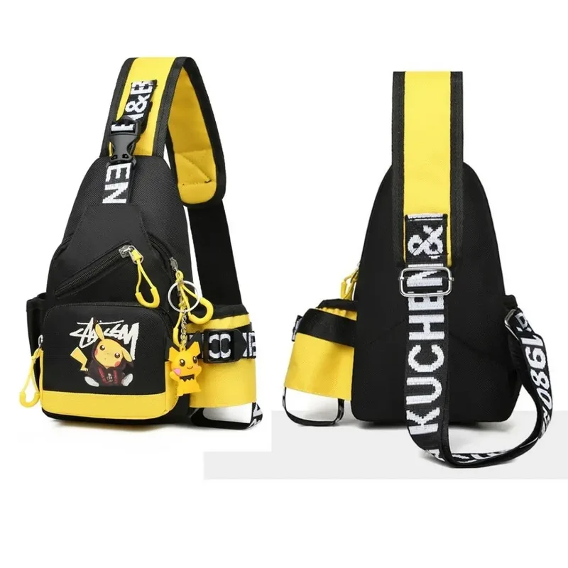 Sac à bandoulière élégant pour enfants au look Pikachu