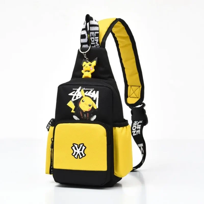 Sac à bandoulière élégant pour enfants au look Pikachu