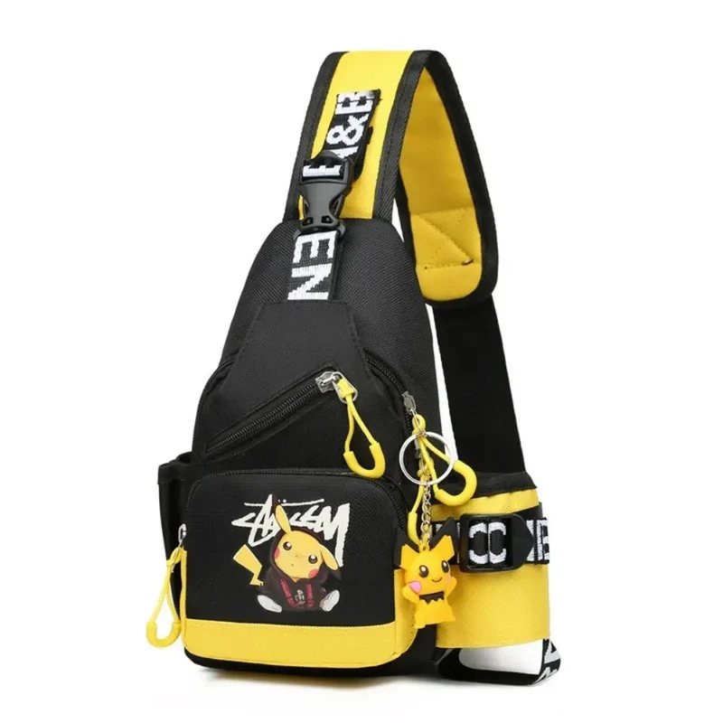 Sac à bandoulière élégant pour enfants au look Pikachu