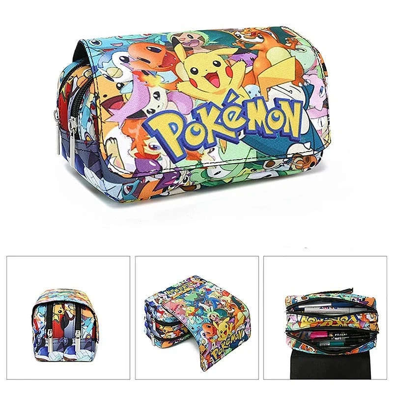 Trousse à crayons aux motifs Pokémon