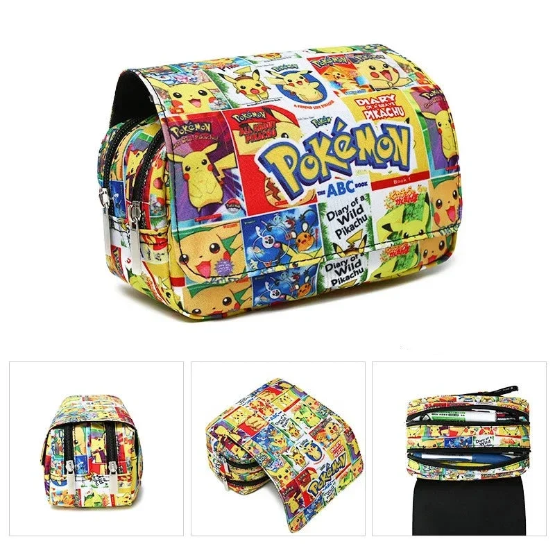Trousse à crayons aux motifs Pokémon