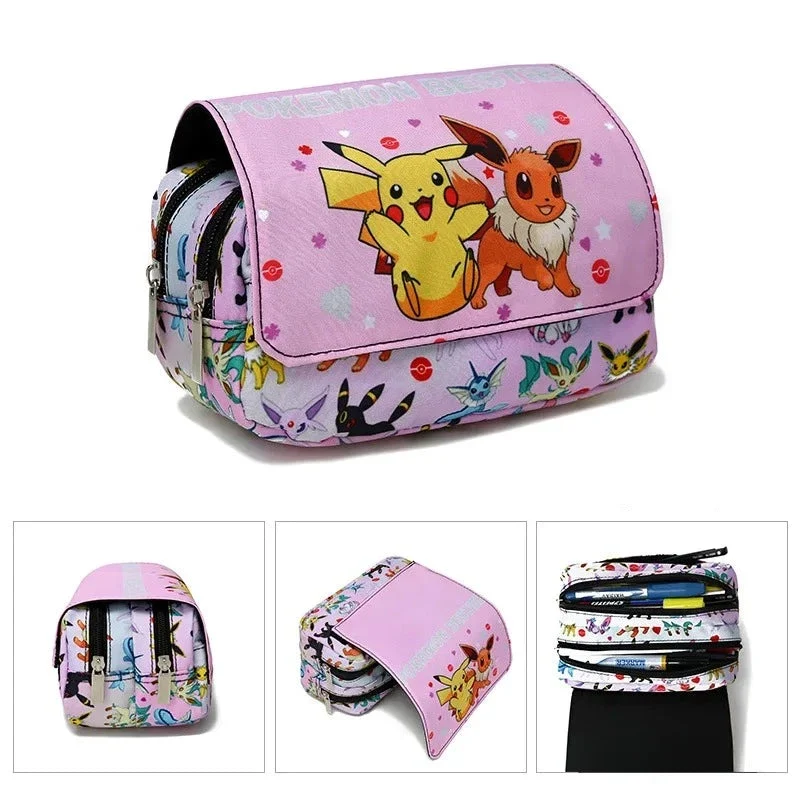 Trousse à crayons aux motifs Pokémon