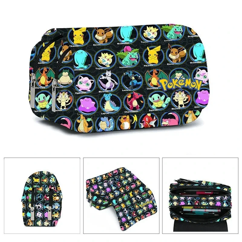 Trousse à crayons aux motifs Pokémon