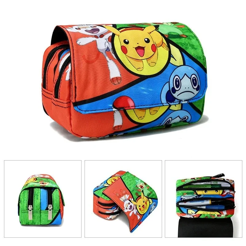 Trousse à crayons aux motifs Pokémon
