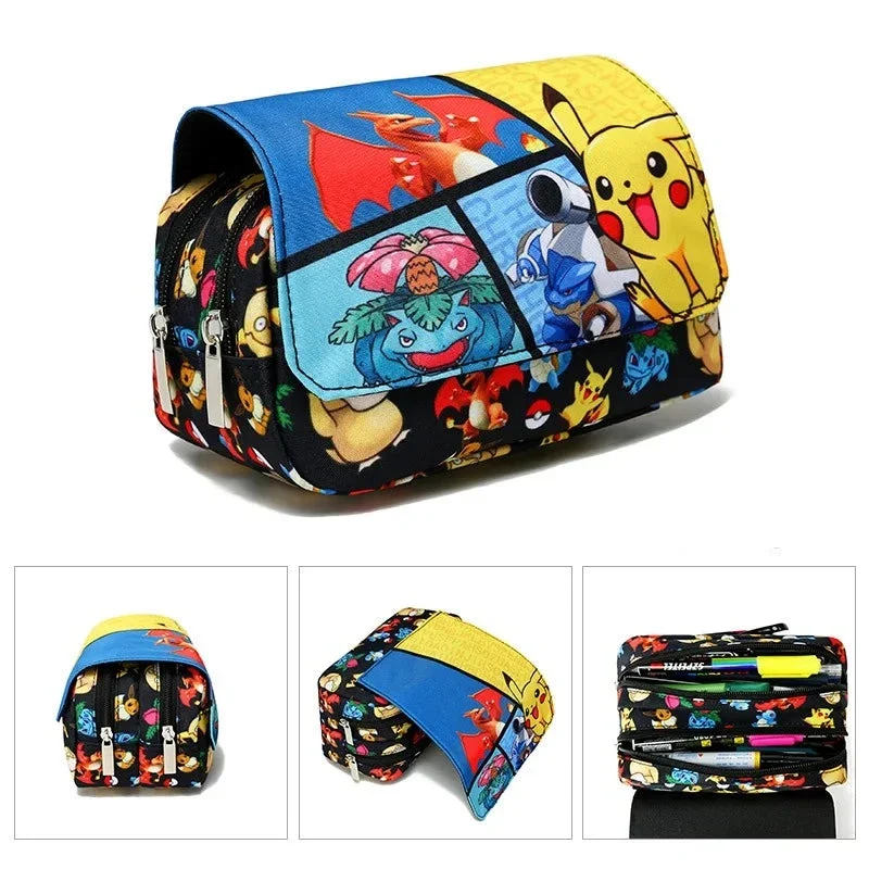 Trousse à crayons aux motifs Pokémon