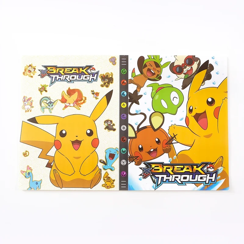 Grand album de collection pouvant contenir jusqu'à 432 cartes Pokémon