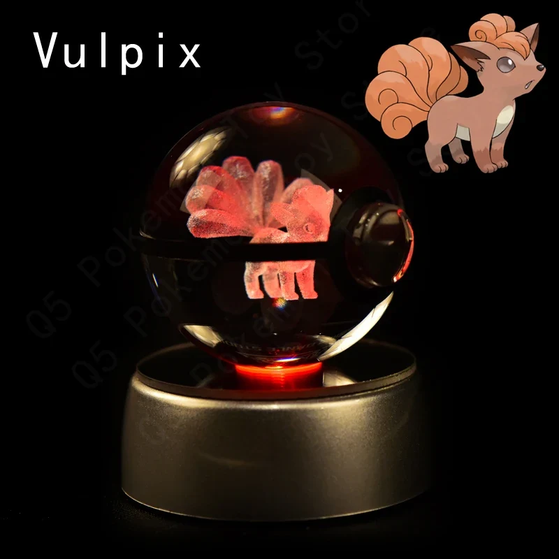 Pokémon 3D Krystal Ball Pikachu Gengar Mew Mewtwo etc.