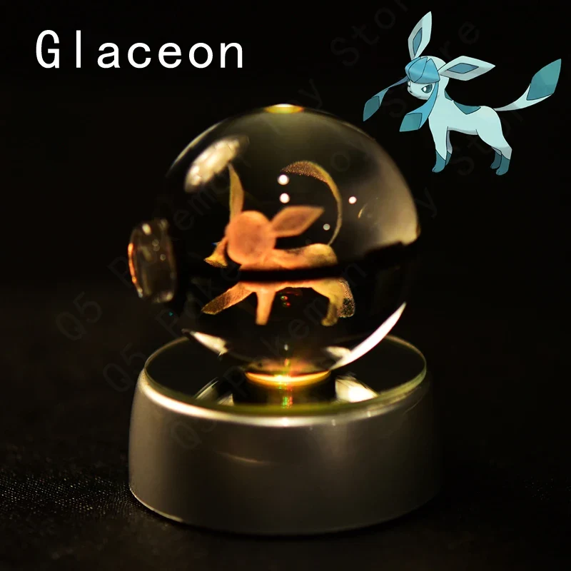 Pokémon 3D Krystal Ball Pikachu Gengar Mew Mewtwo etc.