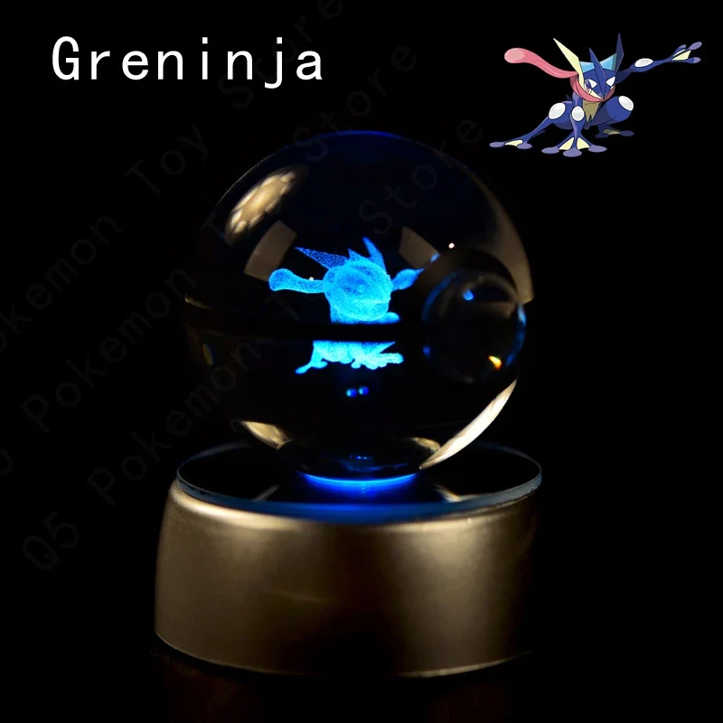 Pokémon 3D Krystal Ball Pikachu Gengar Mew Mewtwo etc.