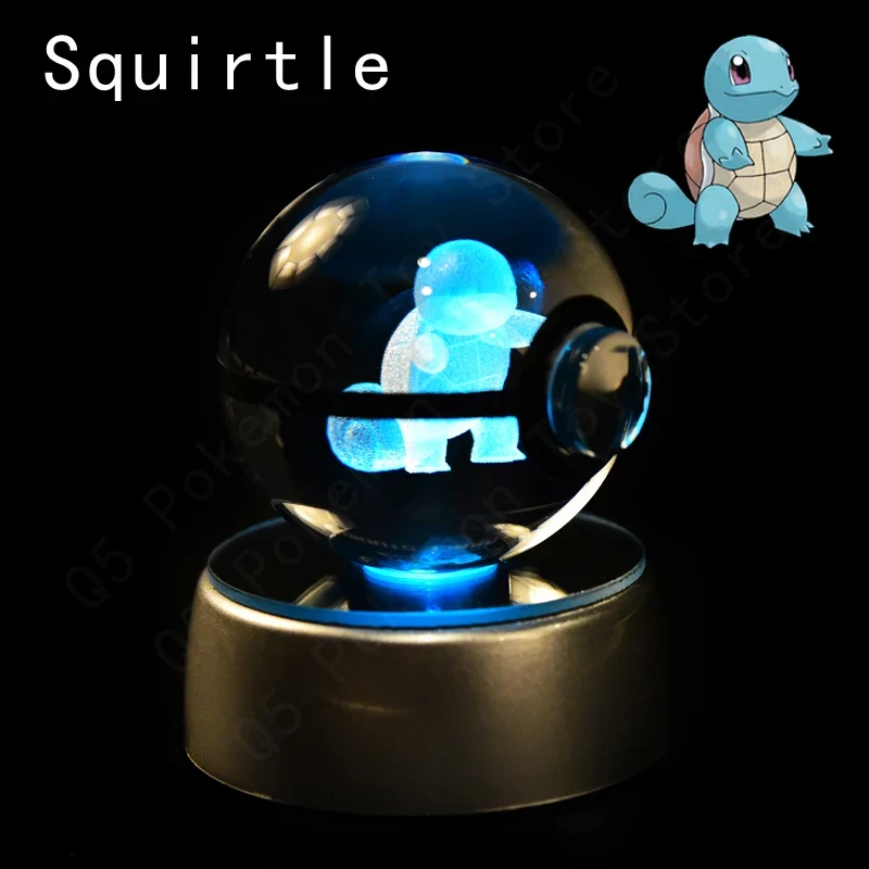Pokémon 3D Krystal Ball Pikachu Gengar Mew Mewtwo etc.