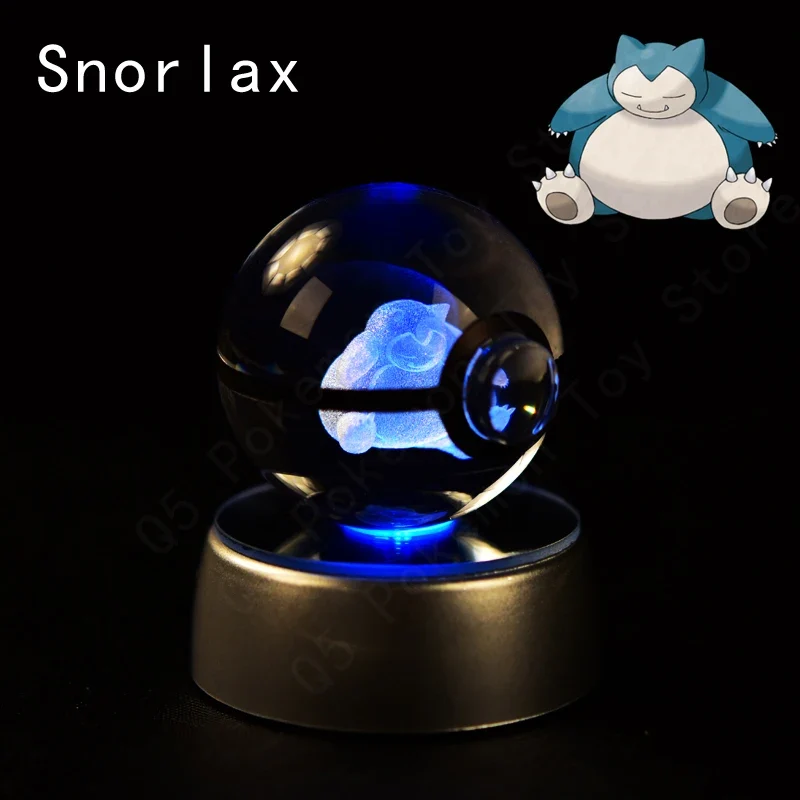 Pokémon 3D Krystal Ball Pikachu Gengar Mew Mewtwo etc.
