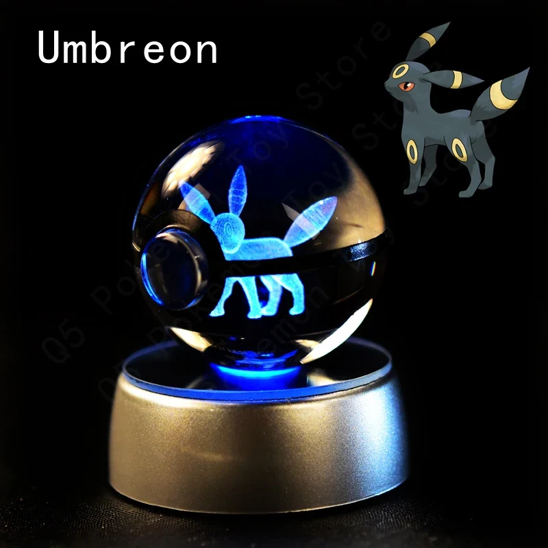 Pokémon 3D Krystal Ball Pikachu Gengar Mew Mewtwo etc.
