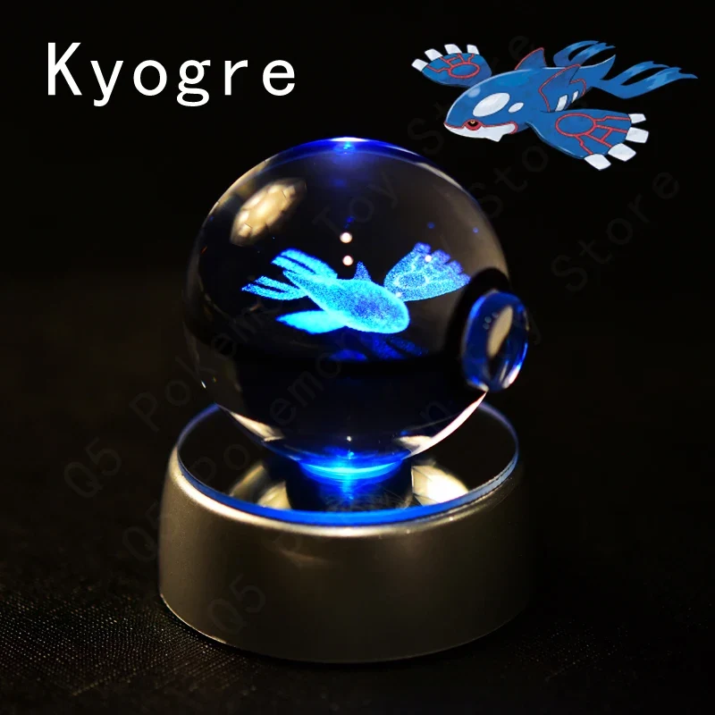 Pokémon 3D Krystal Ball Pikachu Gengar Mew Mewtwo etc.