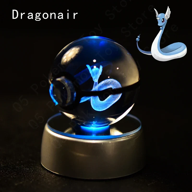 Pokémon 3D Krystal Ball Pikachu Gengar Mew Mewtwo etc.