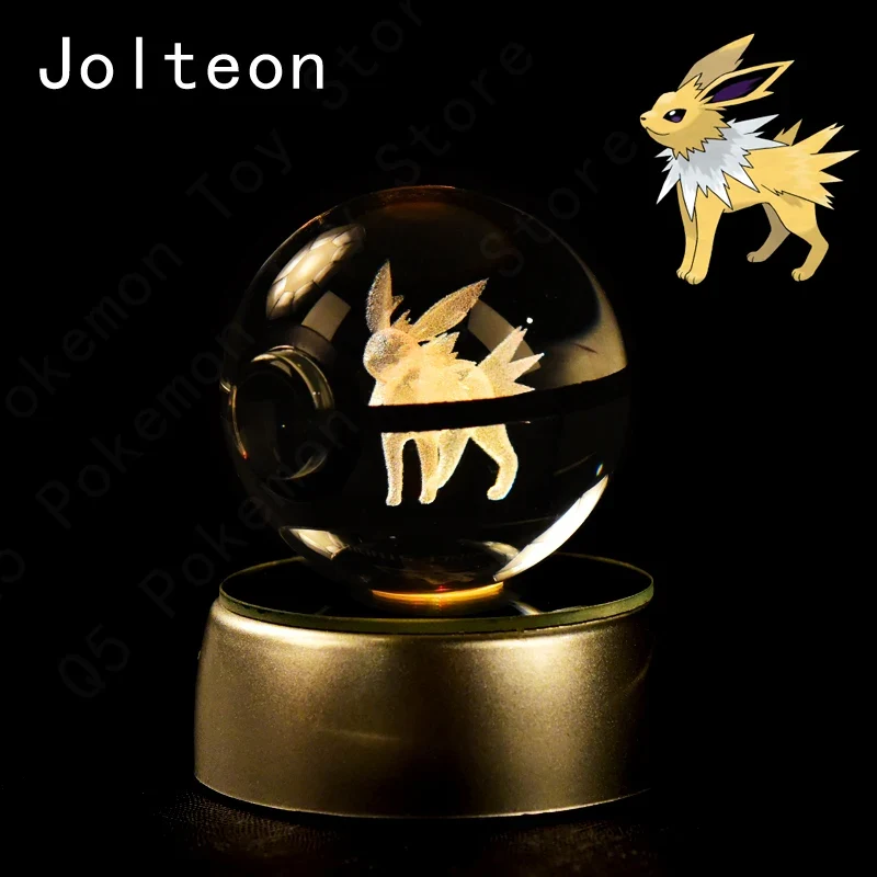Pokémon 3D Krystal Ball Pikachu Gengar Mew Mewtwo etc.
