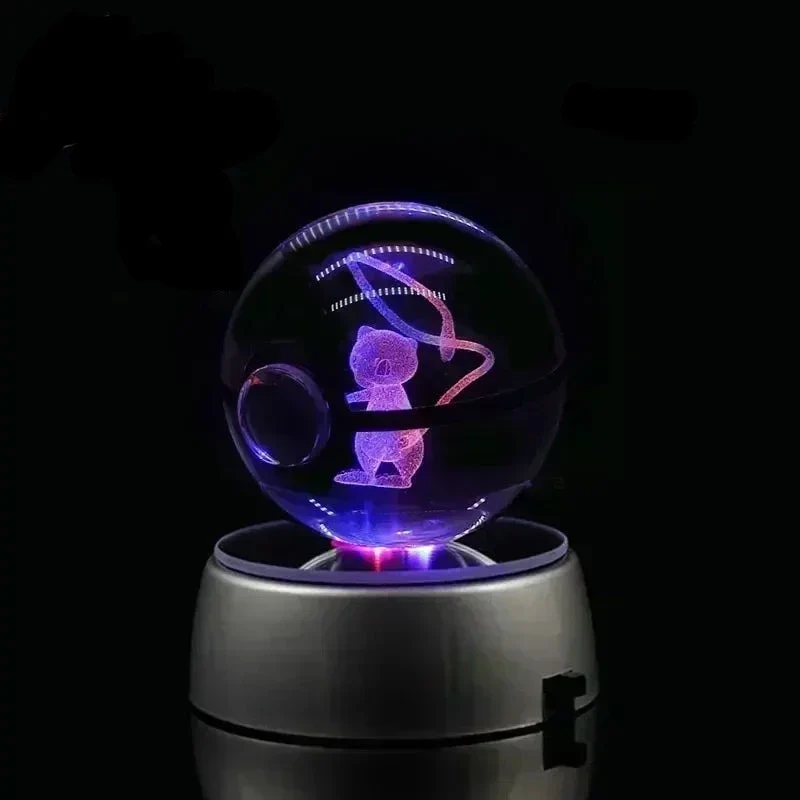 Crystal Pokeball avec effet 3D Realxo Mewtwo Pikachu et bien plus encore.