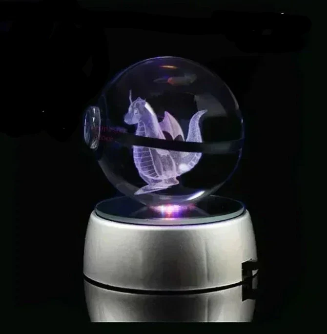 Crystal Pokeball avec effet 3D Realxo Mewtwo Pikachu et bien plus encore.