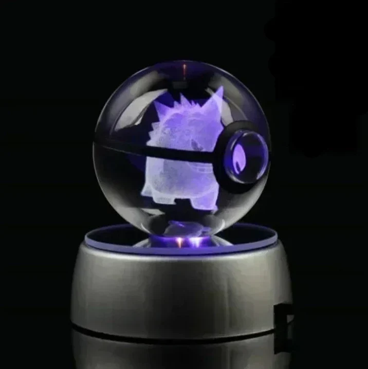Crystal Pokeball avec effet 3D Realxo Mewtwo Pikachu et bien plus encore.