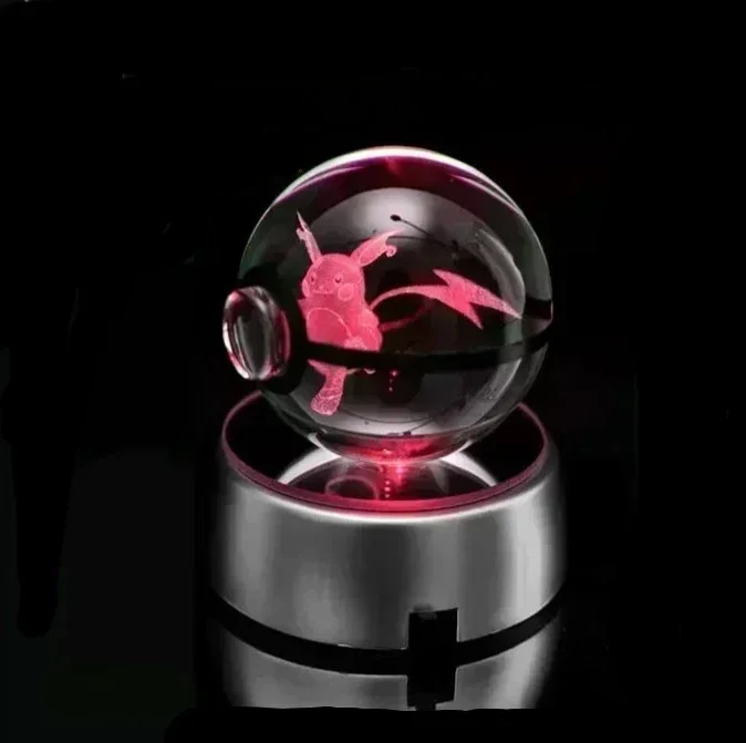 Crystal Pokeball avec effet 3D Realxo Mewtwo Pikachu et bien plus encore.