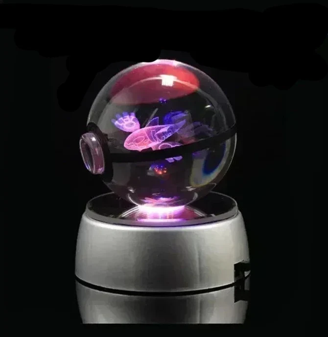 Crystal Pokeball avec effet 3D Realxo Mewtwo Pikachu et bien plus encore.
