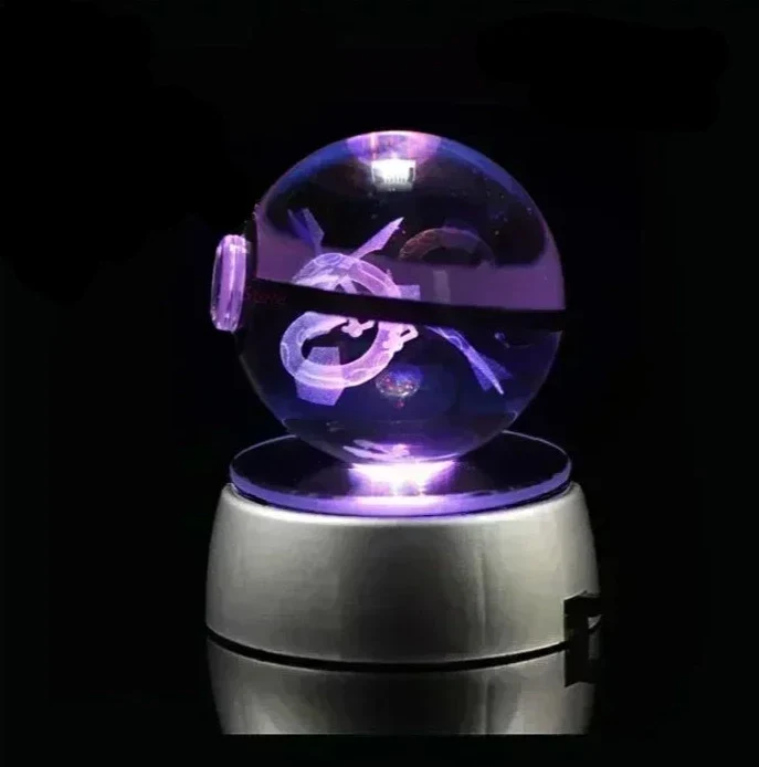 Crystal Pokeball avec effet 3D Realxo Mewtwo Pikachu et bien plus encore.