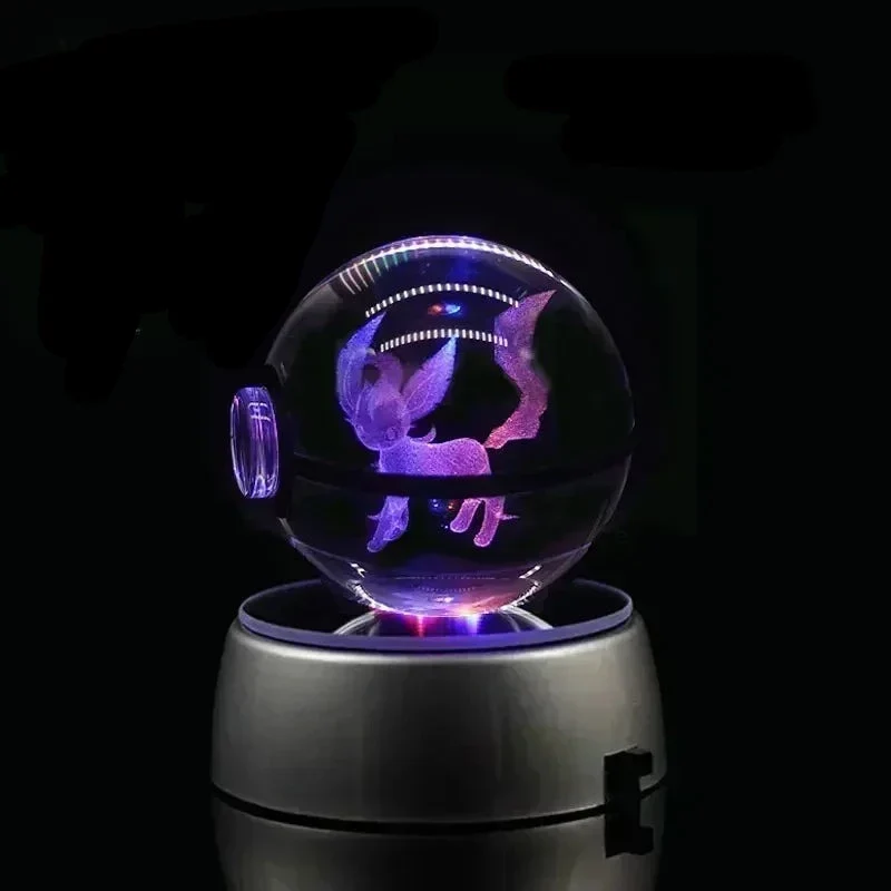 Crystal Pokeball avec effet 3D Realxo Mewtwo Pikachu et bien plus encore.