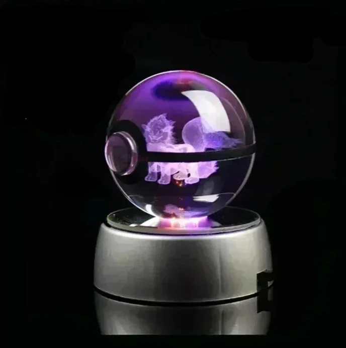 Crystal Pokeball avec effet 3D Realxo Mewtwo Pikachu et bien plus encore.