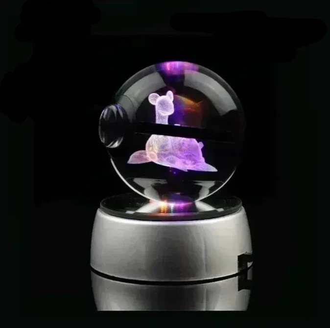 Crystal Pokeball avec effet 3D Realxo Mewtwo Pikachu et bien plus encore.