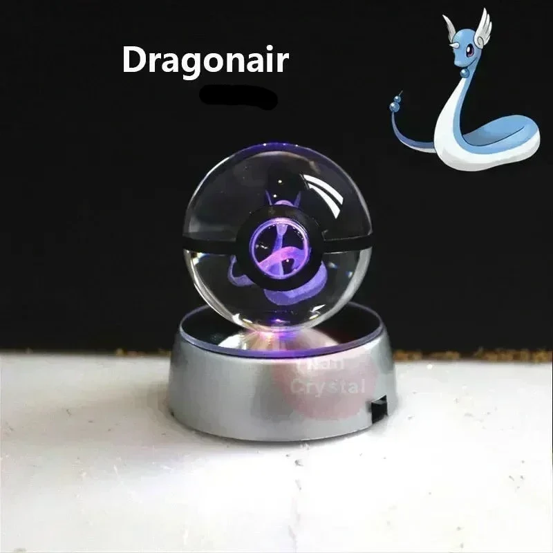 Crystal Pokeball avec effet 3D Realxo Mewtwo Pikachu et bien plus encore.