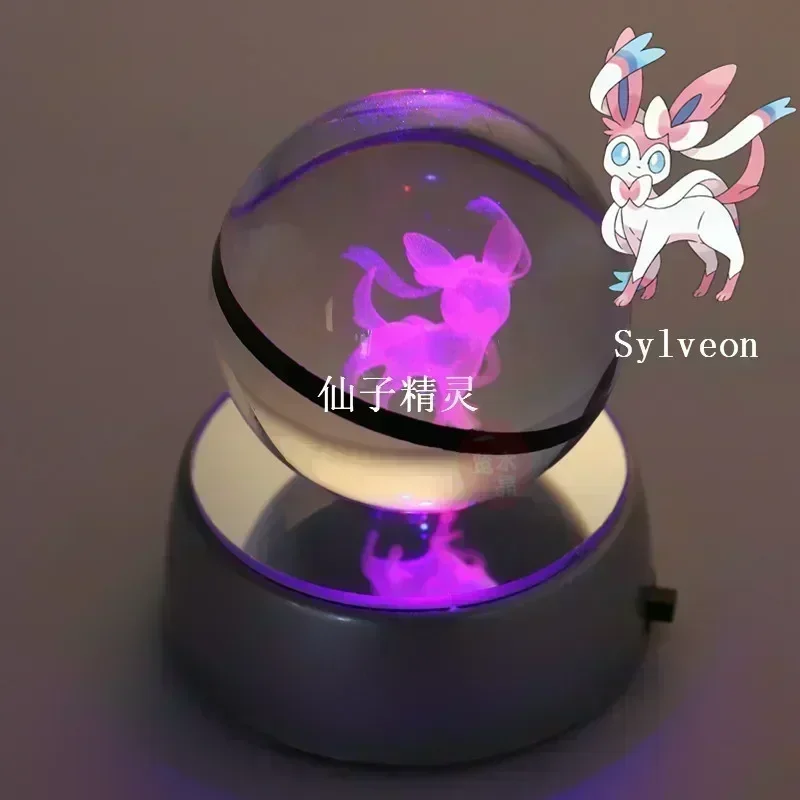 Crystal Pokeball avec effet 3D Realxo Mewtwo Pikachu et bien plus encore.