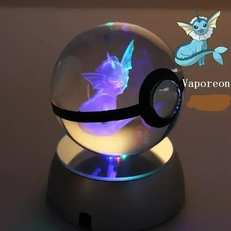 Crystal Pokeball avec effet 3D Realxo Mewtwo Pikachu et bien plus encore.