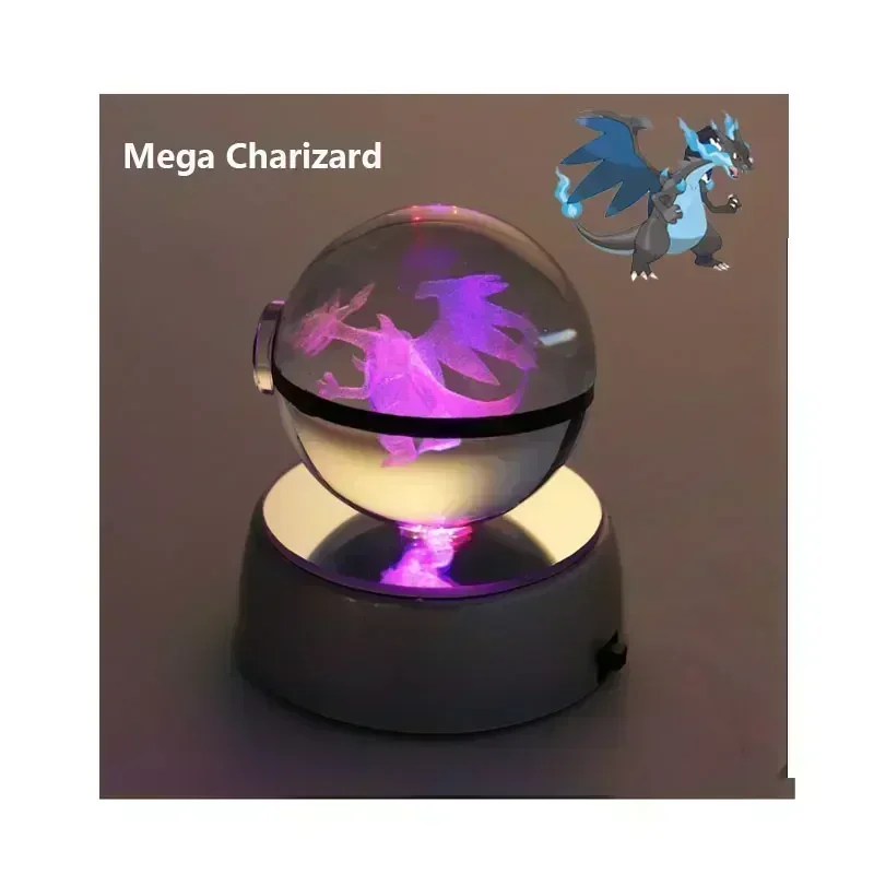 Crystal Pokeball avec effet 3D Realxo Mewtwo Pikachu et bien plus encore.