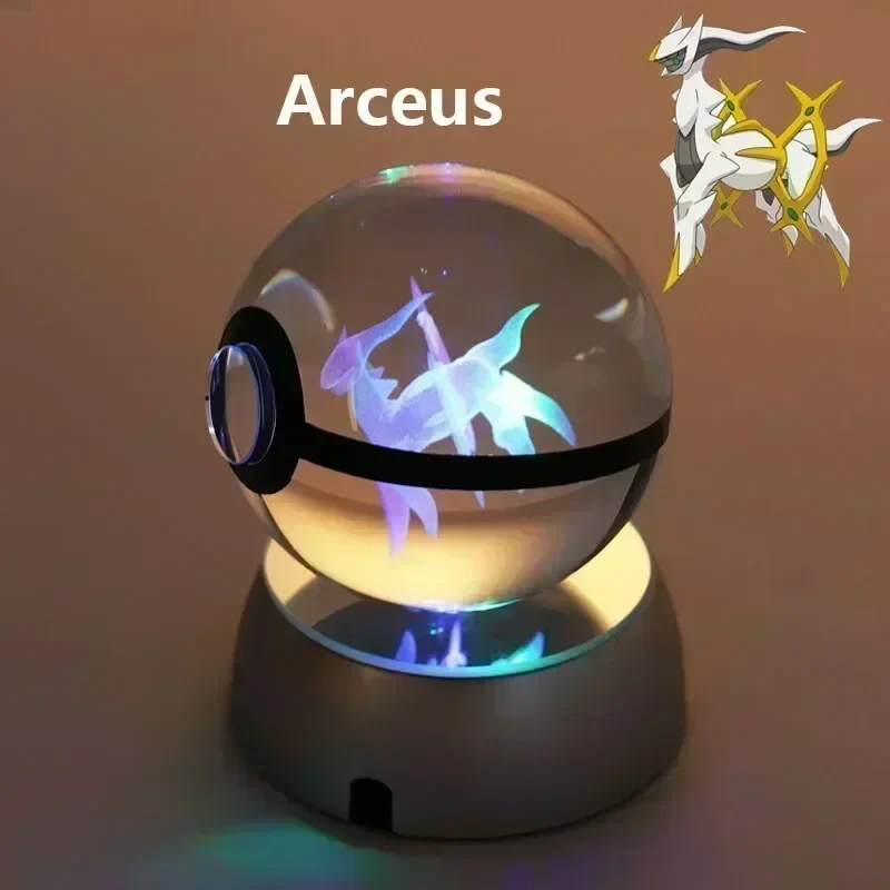 Crystal Pokeball avec effet 3D Realxo Mewtwo Pikachu et bien plus encore.