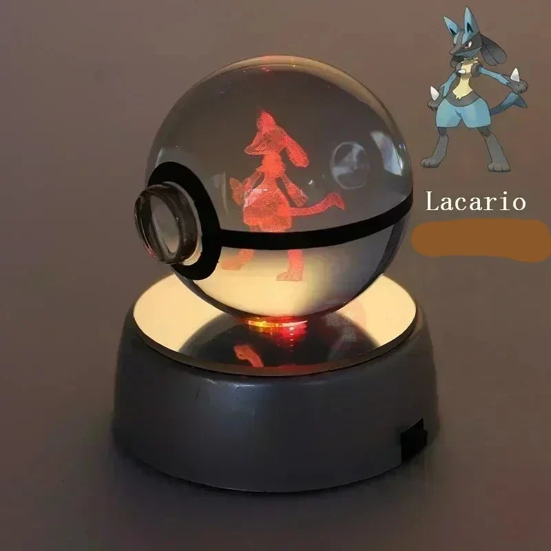 Crystal Pokeball avec effet 3D Realxo Mewtwo Pikachu et bien plus encore.