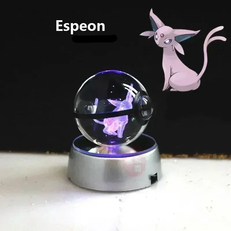 Crystal Pokeball avec effet 3D Realxo Mewtwo Pikachu et bien plus encore.